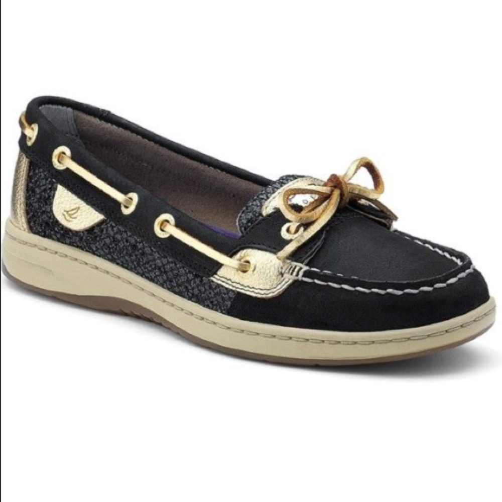 Sperry Top-Sider black boat shoes